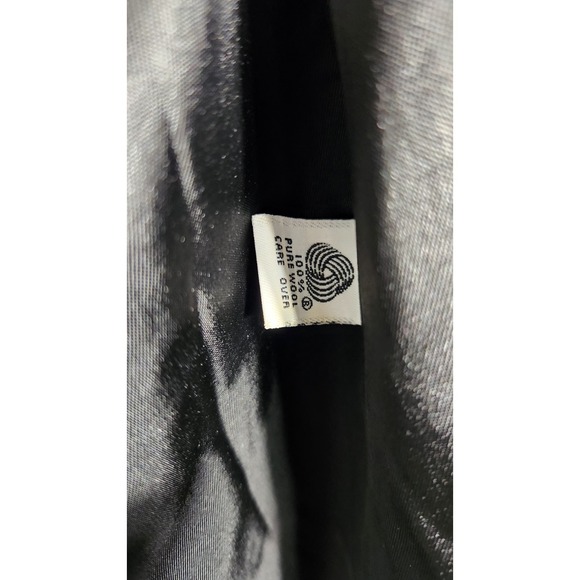 Vintage Cassidy Petite Hand-Tailored Women's 100% Wool Trench Coat Size 2 Black - Picture 6 of 9